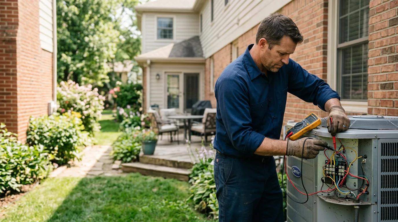 HVAC technician working near Elmora, PA